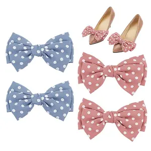 4Pcs 2 Colors Polyester Shoe Charms