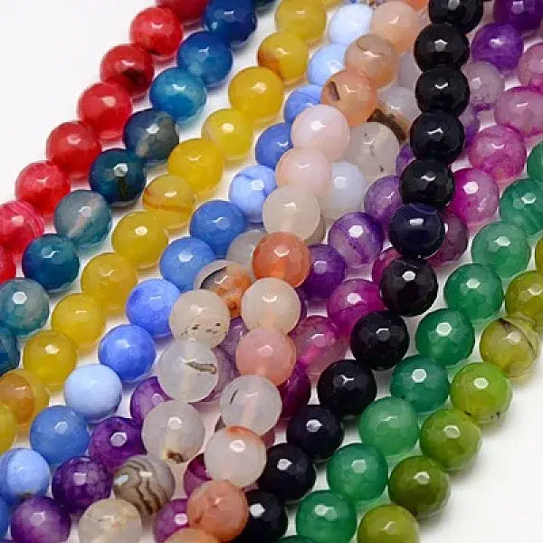 Natural Agate Beads Strands