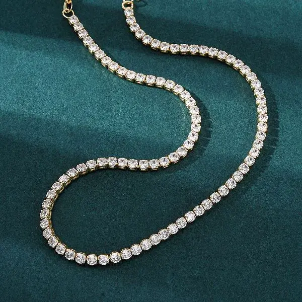 Brass Tennis Necklaces