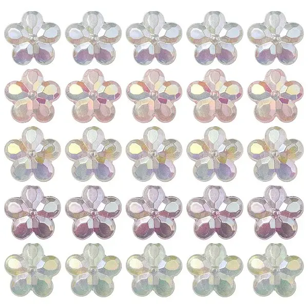 UV Plating Luminous Transparent Acrylic Beads