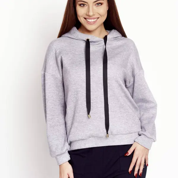 Grey sweatshirt Cocomore cmgBZ547c.R03