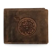 Pánska kožená peňaženka hnedá - Diviley Steig Škorpión