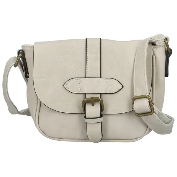 Dámska crossbody kabelka krémová - Paolo bags Safet