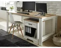 Písací stôl Jasmin, bělená pinie/dub%