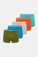 Boxerky Karl Lagerfeld 5-pack pánské, modrá barva, A1M47082