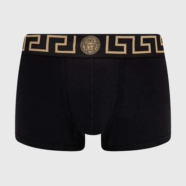 Boxerky Versace pánské, černá barva, AU10026 1A10011