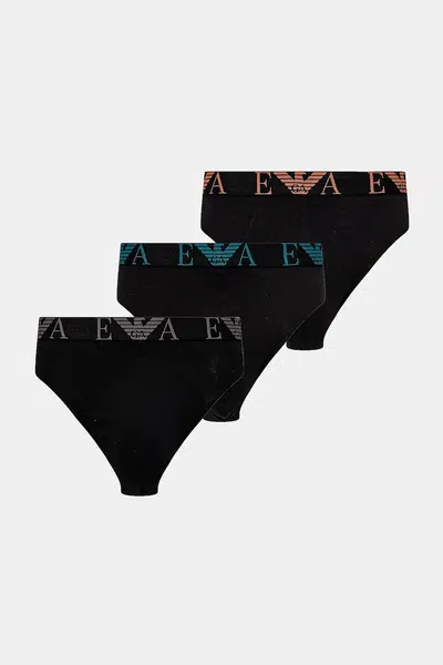 Spodní prádlo Emporio Armani Underwear 3-pack černá barva, EM000258 AF10778