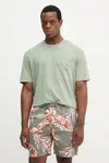 Bavlněné tričko Armani Exchange pánské, zelená barva, s potiskem, XM001072 AF16283