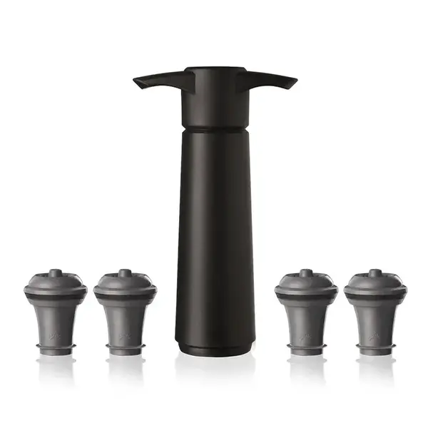 Vakuová pumpa a zátka Vacu Vin Wine Saver 8,5 x 22,3 x 4,9 cm 5-pack černá barva