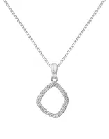 Hot Diamonds Nadčasový stříbrný náhrdelník s briliantem a topazy Behold DP829 (řetízek, přívěsek)
