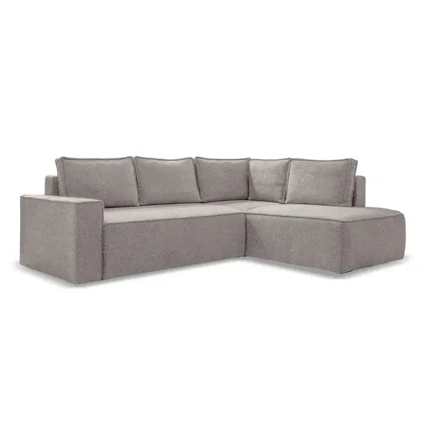 MID.YOU ROHOVÁ SEDAČKA, textil, šedá
