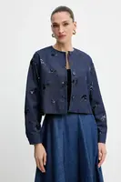 Džínové sako Marella Emme by Marella tmavomodrá barva, 2525046111200