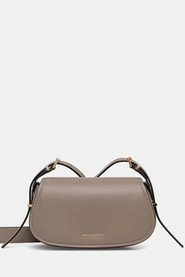 Kožená kabelka MICHAEL Michael Kors zelená barva, 32S5GL0C1L