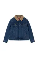 Dětská riflová bunda Levi's QUILTED LINED TRUCKER