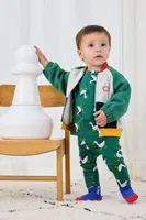 Dětská bavlněná mikina Bobo Choses Tic Tac Toe šedá barva, vzorovaná, 225AB061