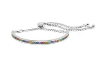 AURA Slušivý dámský náramek s barevnými Preciosa krystaly PCAUCH003