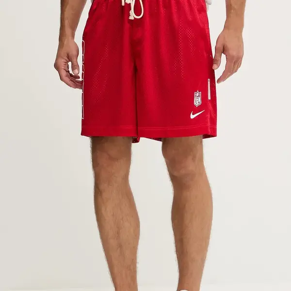 Oboustranné šortky Nike Kansas City Chiefs pánské, červená barva, 03BF-041Y-7G-N9J