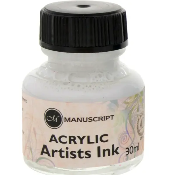 Kaligrafický inkoust Manuscript 30ml – bílý
