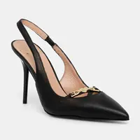 Kožené lodičky Love Moschino černá barva, JA10309G1NIA0000
