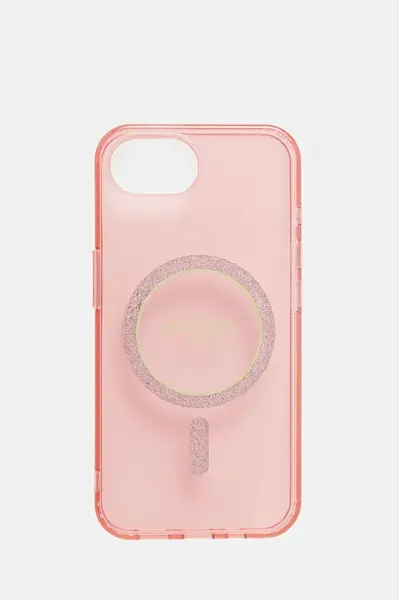 Obal na telefon Guess iPhone 16e růžová barva, GUHMPSE4HFGEREP