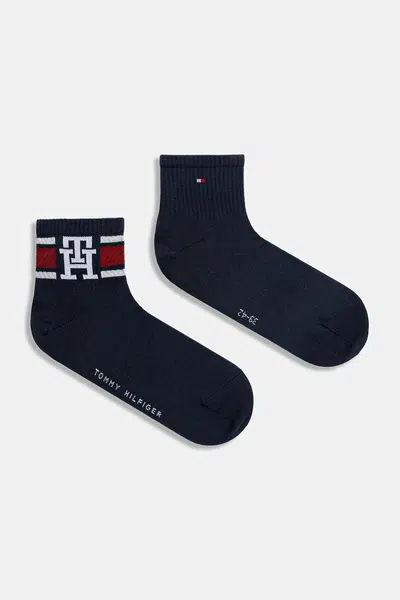 Ponožky Tommy Hilfiger 2-pack tmavomodrá barva, 701236322