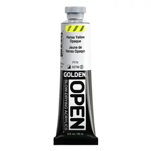 Akrylová barva Golden Open Slow Drying 59 ml - Hansa Yellow Opaque 7191