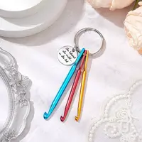 Aluminum Crochet Hooks Keychain