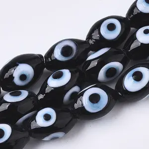 Handmade Evil Eye Lampwork Beads Strands