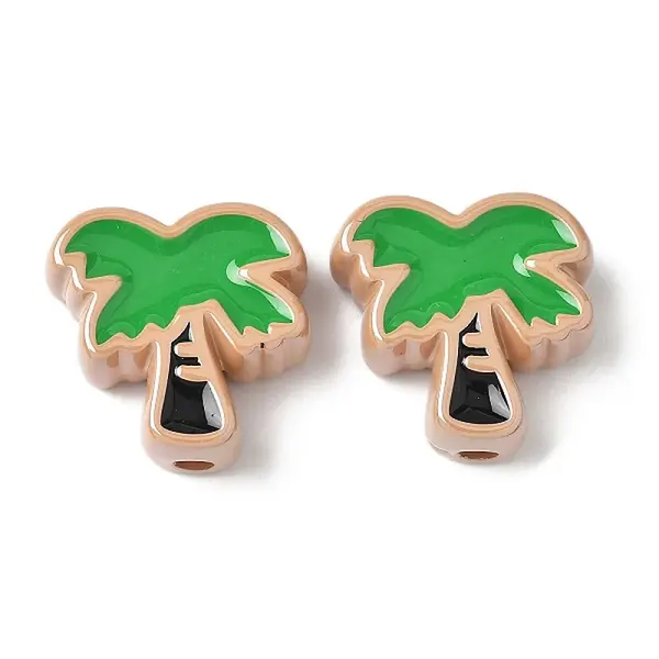 10Pcs Acrylic Enamel Beads