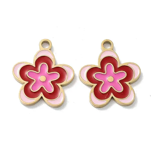 Ion Plating(IP) 304 Stainless Steel Enamel Pendants