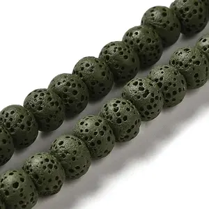 Natural Lava Rock Dyed Beads Strands