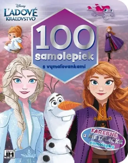 100 samolepiek s vymaľovankami/ Ľadové kráľovstvo - Disney - kniha z kategorie Pro děti