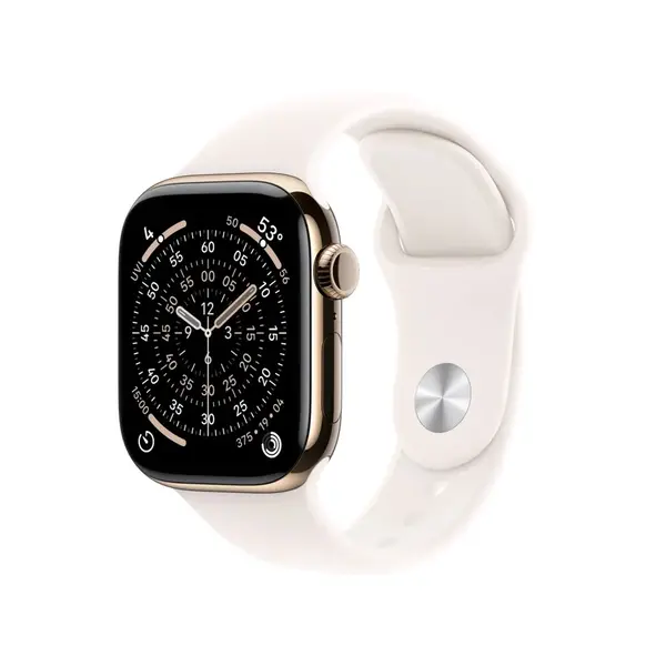 Apple Watch S11 Cell - 42mm Sport Band zlaté/světleruměné S/M