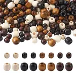 Dyed Natural Wood Beads