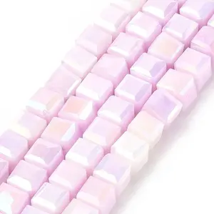 Electroplate Opaque Glass Beads Strands