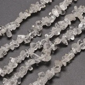 Natural Quartz Crystal Chip Beads Strands
