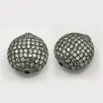 Brass Cubic Zirconia Beads