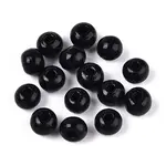 Spray Painted Round Natural Schima Wood Beads