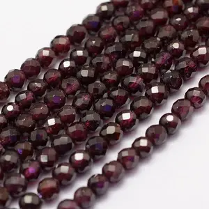 Natural Garnet Beads Strands