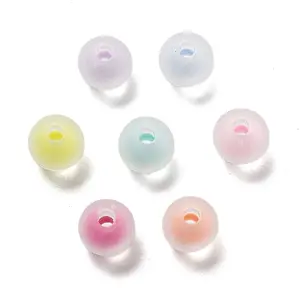 Frosted Transparent Acrylic Beads