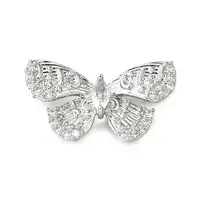 Brass Pave Clear Cubic Zirconia Links