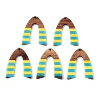 Epoxy Resin & Walnut Wood Pendants