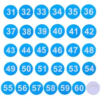 1 Set Round ABS Plastic Number 31-60 Brooches Sets