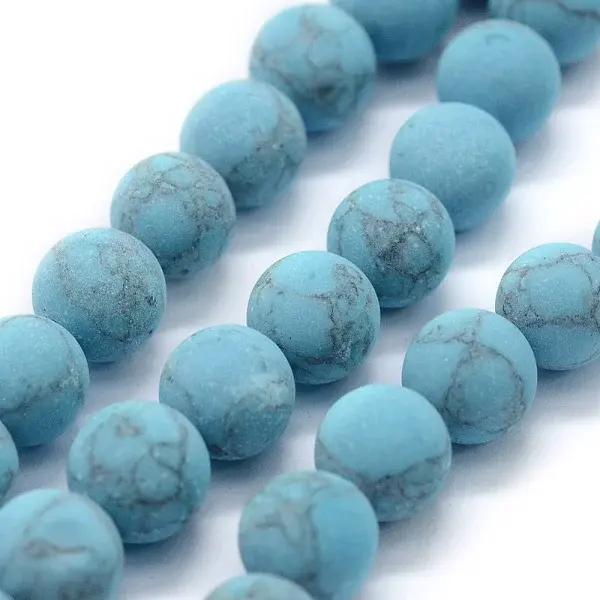 Synthetic Turquoise Beads Strands