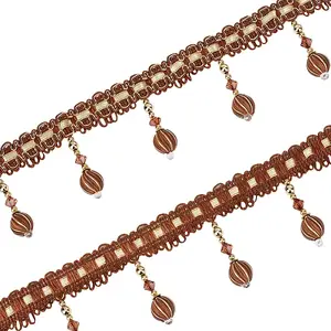 Curtain Plastic Beaded Fringe Trim