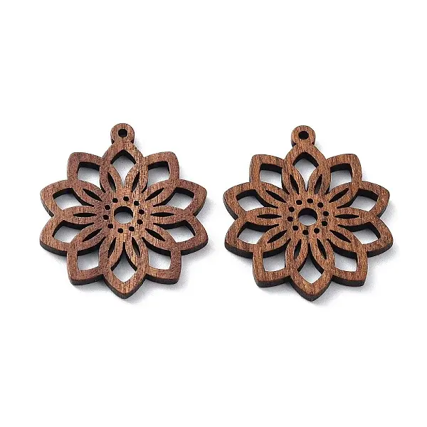 Walnut Wood Laser Cut Pendants