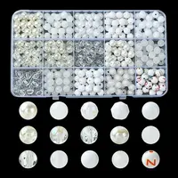 375Pcs 15 Styles Acrylic Beads