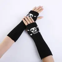 Polyacrylonitrile Fiber Yarn Knitting Long Fingerless Gloves
