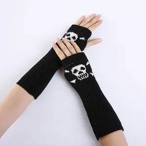 Polyacrylonitrile Fiber Yarn Knitting Long Fingerless Gloves