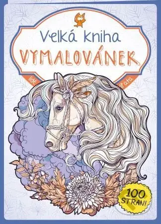 Velká kniha Vymalovánek - fialová - kolektiv - kniha z kategorie Omalovánky